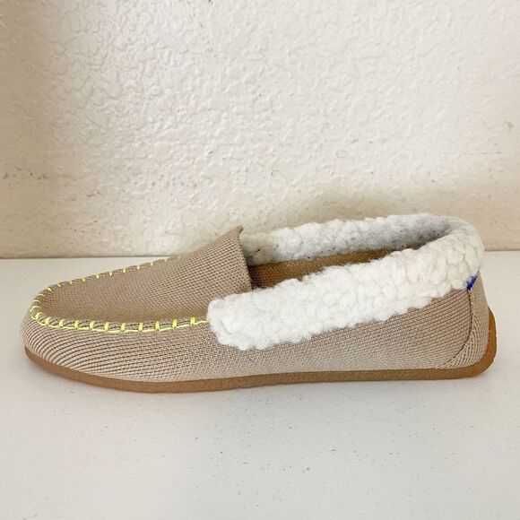 Rothy's The Scuff Slipper Nutmeg Textile Shearling Loafers Flat Women’s US 6 - Picture 3 of 11